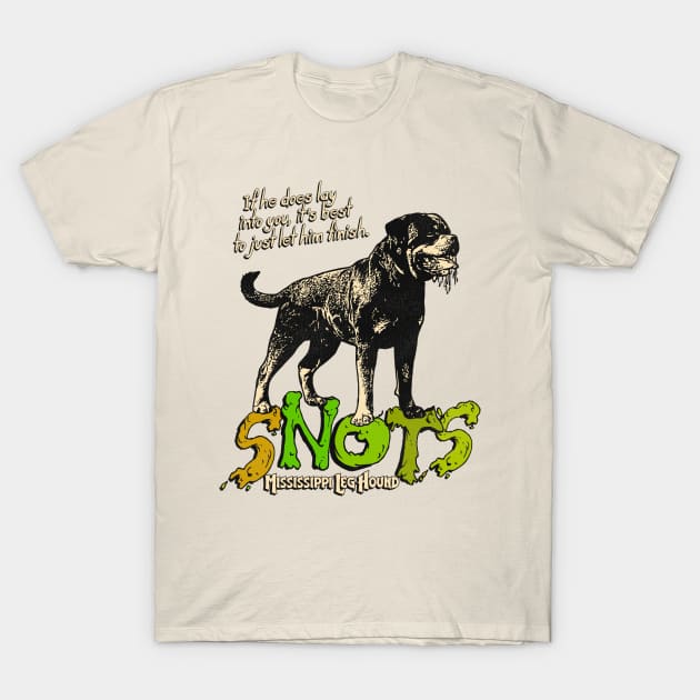 Snots the Mississippi Leg Hound - Christmas Vacation T-Shirt by darklordpug